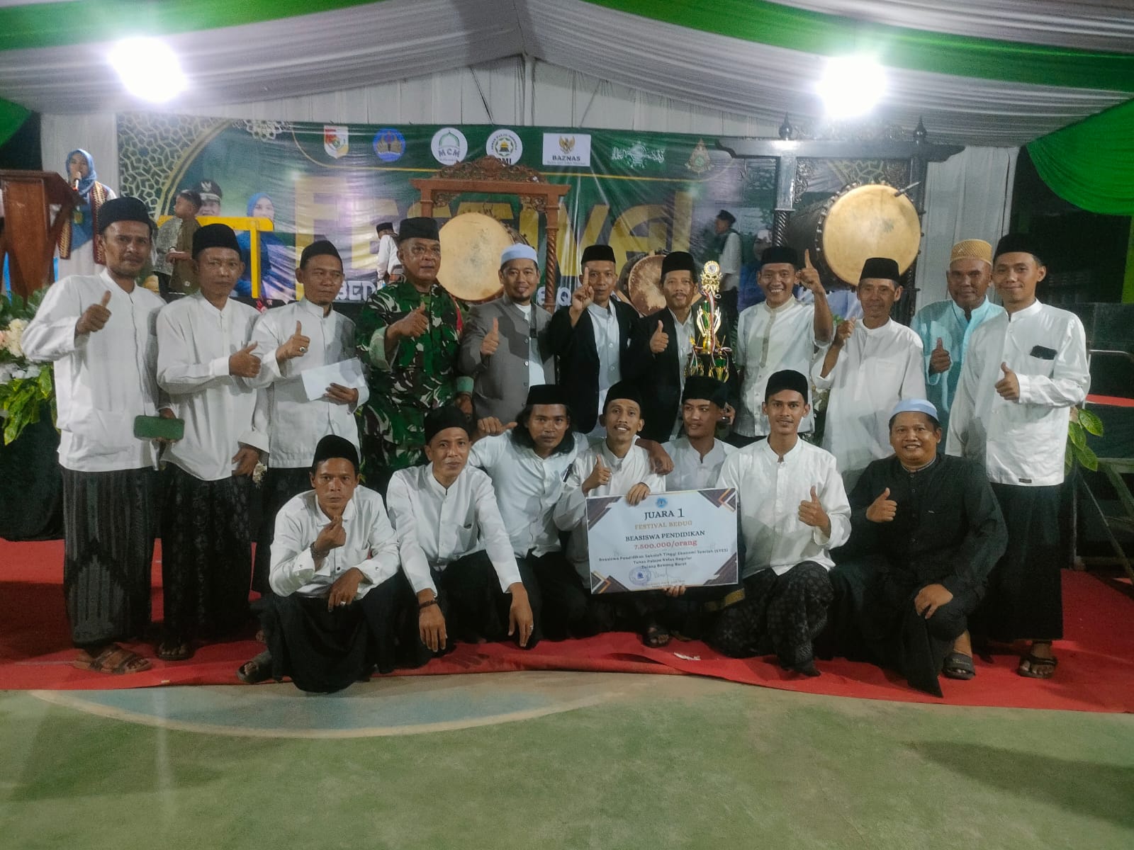 Tim Bedug Darul Amin Dayamurni Raih Juara 1 Festival Bedug Tubaba Tahun 2025